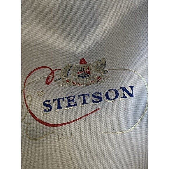 Vintage Stetson Mens TAN BEIGE Fedora Hat Size 7 1/4 Yellow Feather - Picture 9 of 9